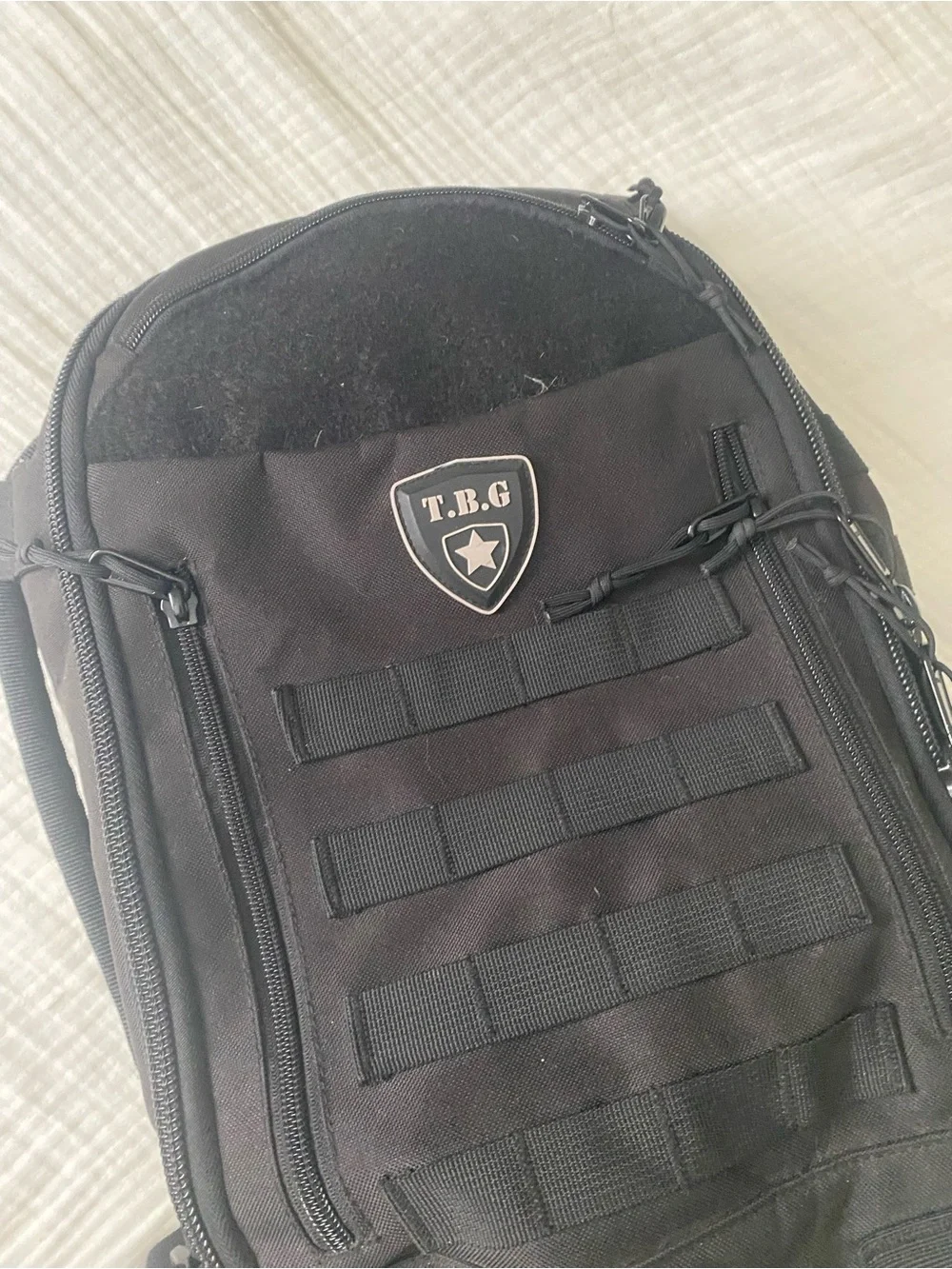 Black Tactical Baby Gear Backpack